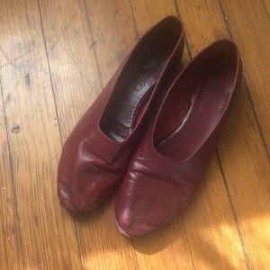Burgundy Martiniano flats